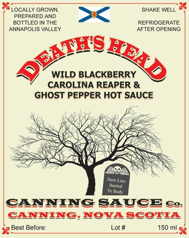 Death's Head - Wild Blackberry Carolina Reaper & Ghost Pepper Hot Sauce