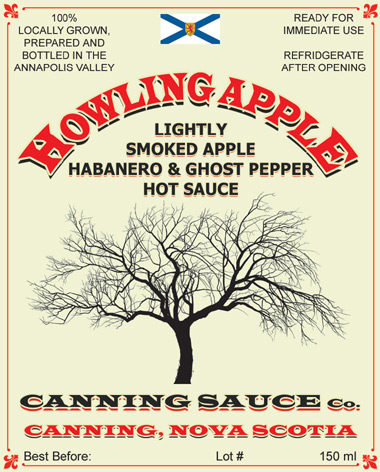Howling Apple - Lightly Smoked Apple, Habanero & Ghost Pepper Hot Sauce