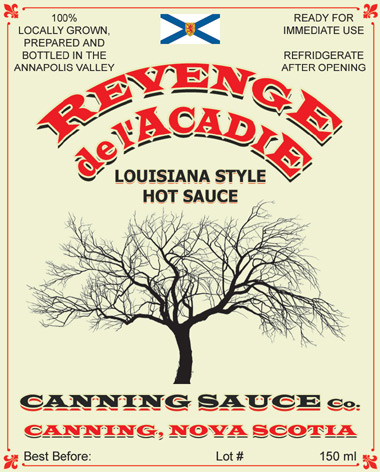 Revenge de L'Acadie - Louisiana Style Hot Sauce