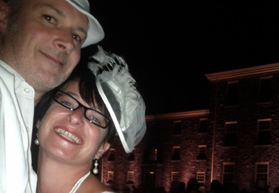 Steve and Kim Hatcher at Diner en Blanc, Halifax